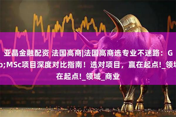 亚晶金融配资 法国高商|法国高商选专业不迷路：GE&MSc项目深度对比指南！选对项目，赢在起点!_领域_商业