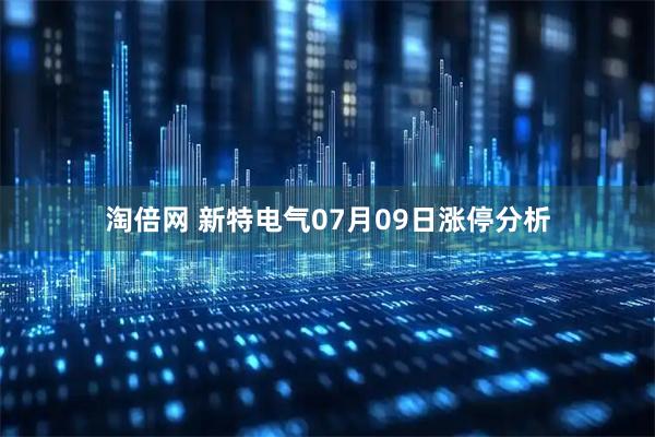 淘倍网 新特电气07月09日涨停分析
